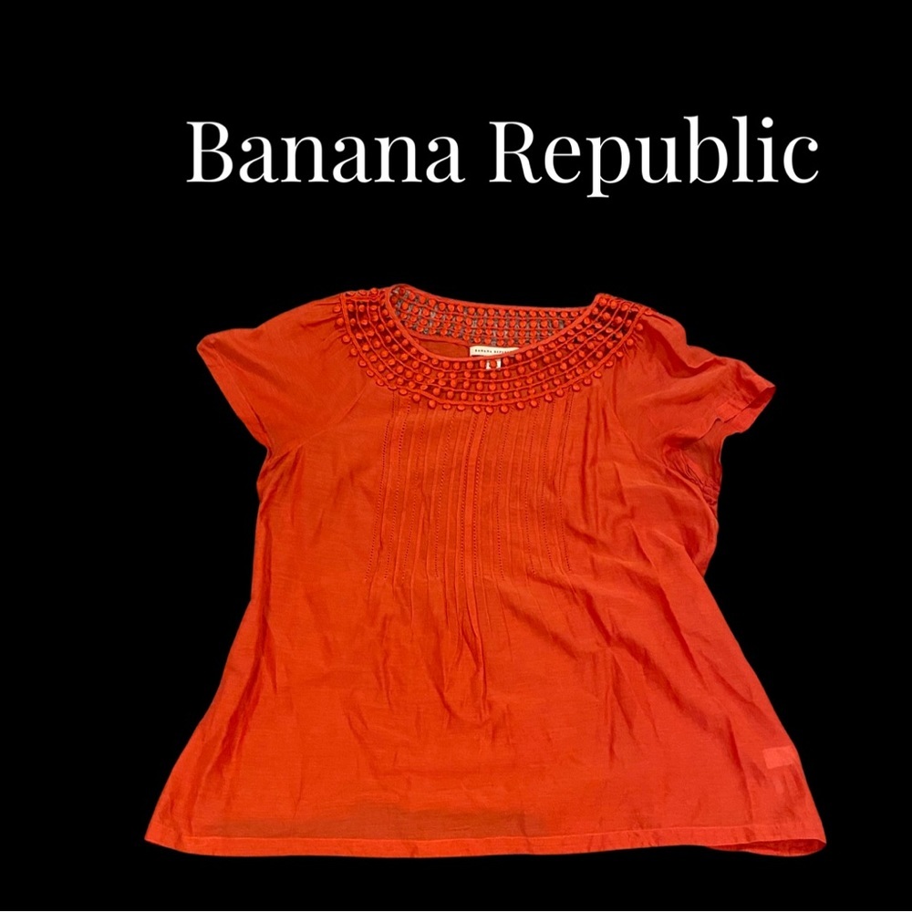 Banana Republic Sheer Blouse Size Large